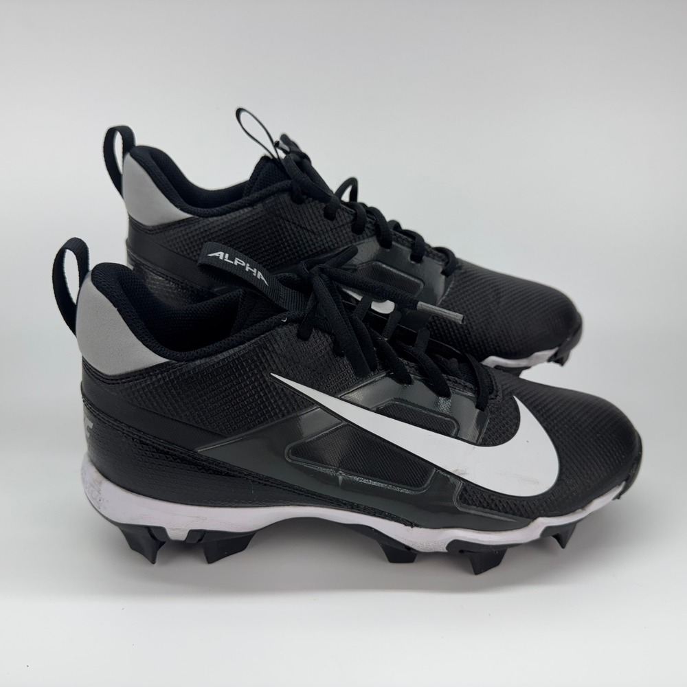 Nike Alpha Huarache Football Softball Cleats Black White FQ3875-001 Womens‎ 7